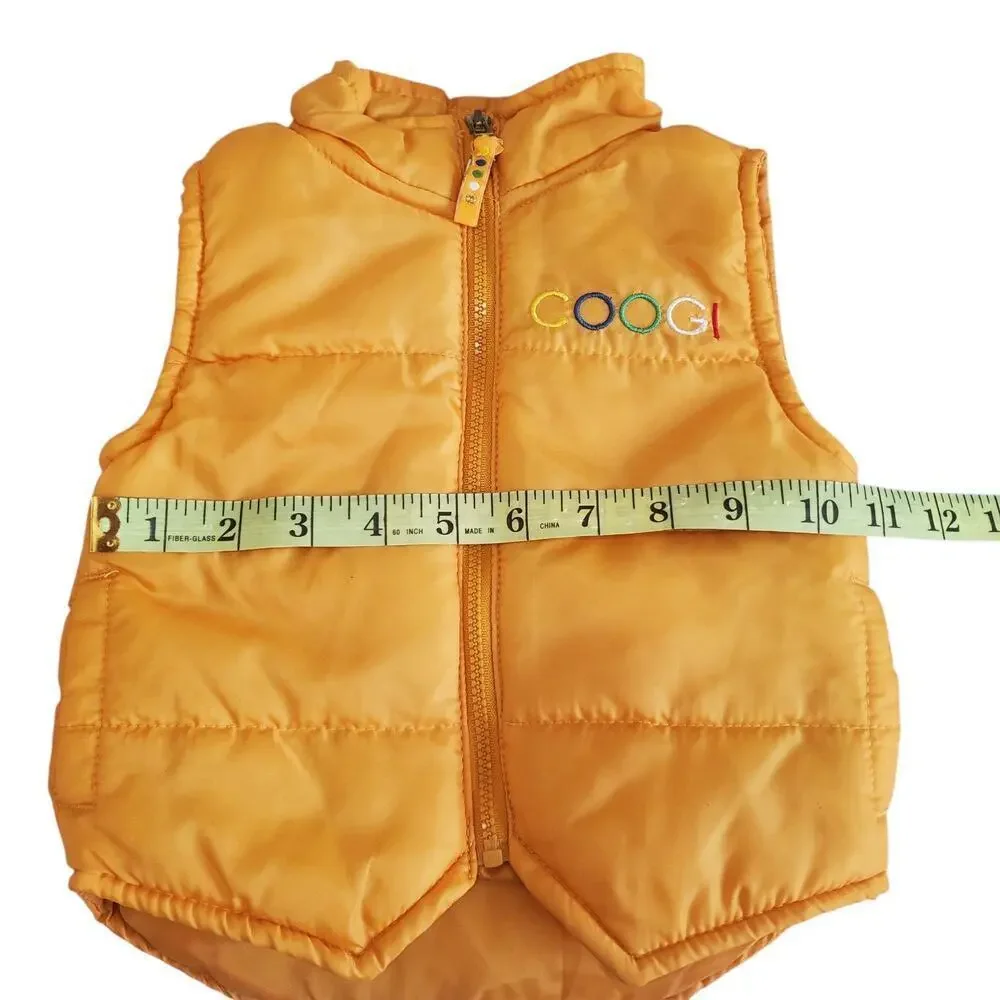 Coogi Kids Puffer Vest Australia Boys Full Zip Winter Vest Pockets 3/6 months